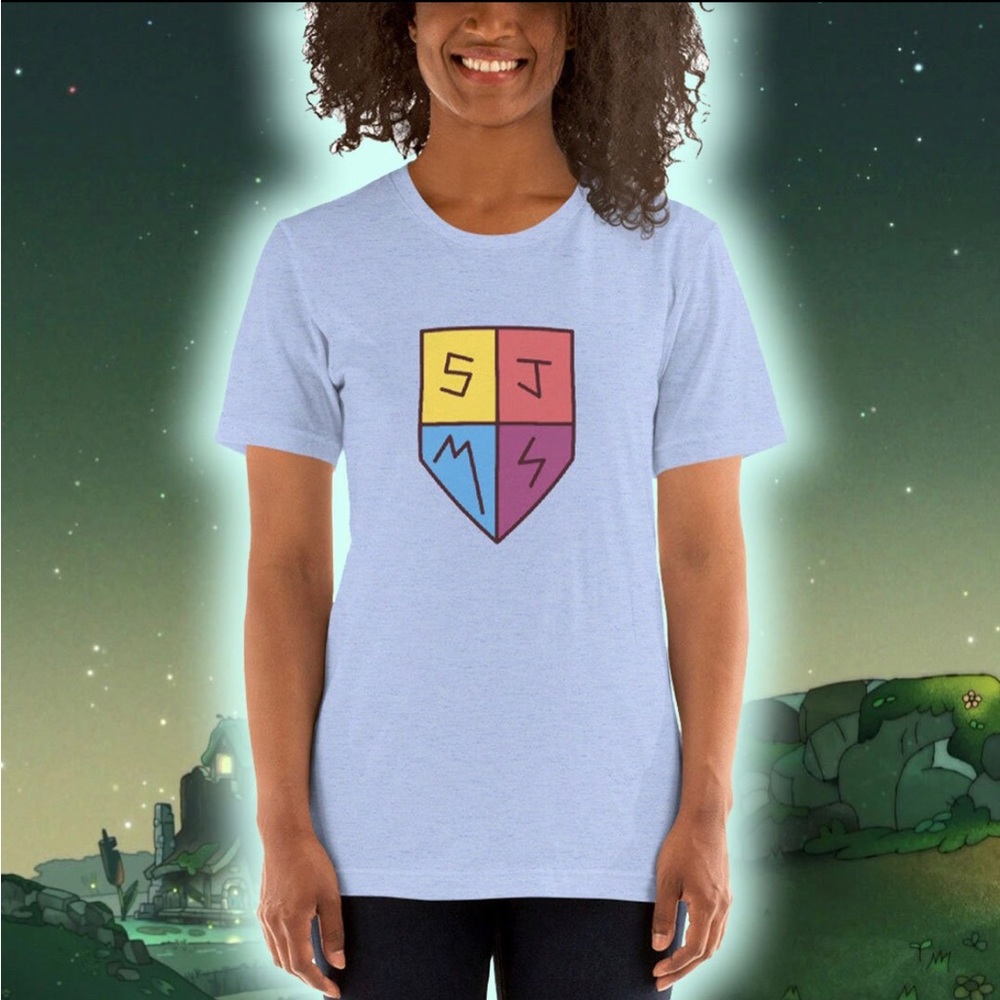 Amphibia Anne Boonchuy Cosplay Light Blue SJMS T Shirt Tee Short Sleeve tshirt s